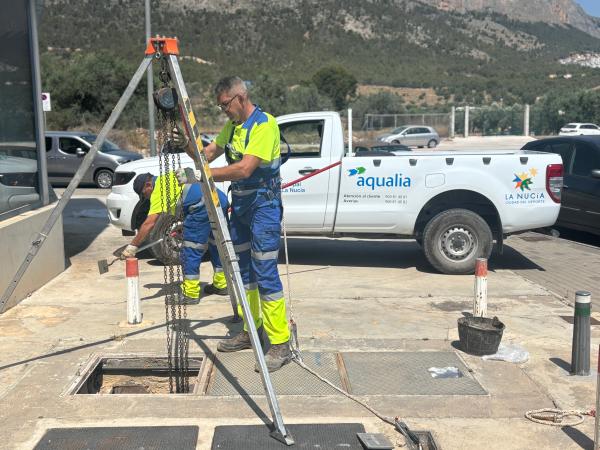 Aqualia trabaja en La Nucia todo el año para garantizar el mejor servicio municipal de agua en verano