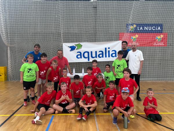 Aqualia y Sporting Fútbol Sala La Nucía se unen para promover el uso responsable de agua entre los más pequeños
